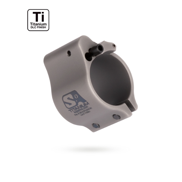 Picture of Superlative Arms®  Adjustable Gas Block | .936” | Titanium | Clamp On | DLC Grey Finish