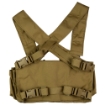 Picture of Haley Strategic Partners D3CRX  Chest Rig  Nylon Construction  Coyote Brown  Includes (4) Rifle Magazine Pouches  (4) Pistol Pouches  (2) Pouches  X-Harness D3CRX-1-1-COY