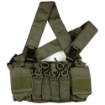 Picture of Haley Strategic Partners D3CRX  Chest Rig  Nylon Construction  Ranger Green  Includes (4) Rifle Magazine Pouches  (4) Pistol Pouches  (2) Pouches & X-Harness D3CRX-1-1-RG