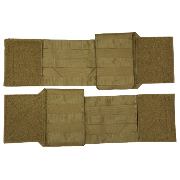 Picture of Haley Strategic Partners Thorax  Cummerbund and Side Entry Panel Set  Molle  Dual Layer Woven Elastic  Medium  Coyote Brown TPC_CB_SEP-1-2MD-COY