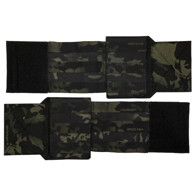 Picture of Haley Strategic Partners Thorax  Cummerbund and Side Entry Panel Set  Molle  Dual Layer Woven Elastic  Medium  Multicam Black TPC_CB_SEP-1-2MD-MCB
