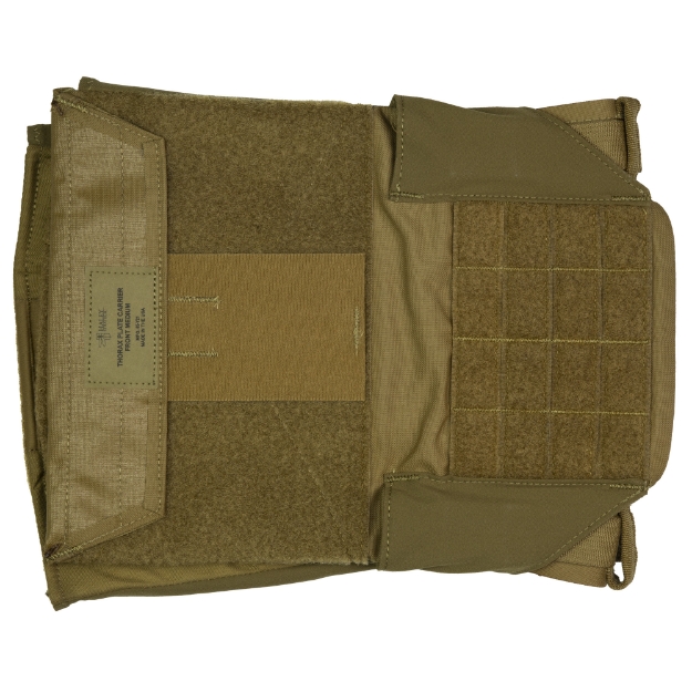 Picture of Haley Strategic Partners Thorax  Plate Bags  Medium  Compatible with All HSP Chest Rigs and Placards  Accommodates .75" to 1.125" Thick Plates  Coyote Brown TPC-1-MD-COY