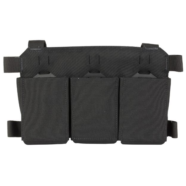 Picture of Haley Strategic Partners Thorax  Triple Rifle Mag Placard  Fits (3) Rifle Magazines  Includes MP2 Inserts  500D/1000D Nylon Laminate Construction  Black TPC_TRMP_MP2-2-3-BLK