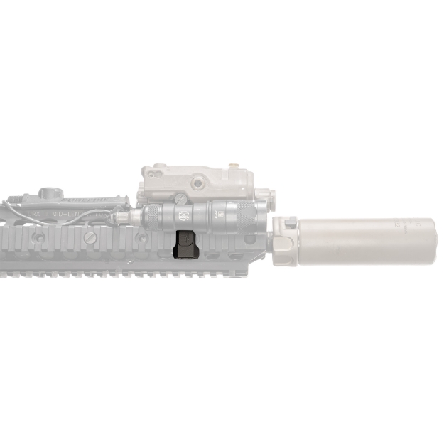 Picture of Haley Strategic Partners Thorntail X  Mount for PEQ-15/DBAL/NGAL and Most Laser Aiming Modules  Fits Picatinny  Anodized Finish  Black  Not Compatible with B.E. Meyers MAWL MNT_LIGHT_TX_LAM_PIC-1-1-BLK