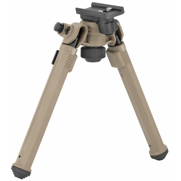 Picture of Magpul Industries Adjustable Bipod  w/ Quick Detach Mount  Sling Stud  Flat Dark Earth MAG1075-FDE