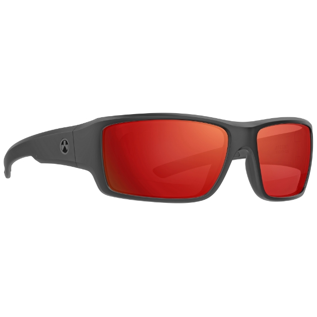 Picture of Magpul Industries Ascent Eyewear  Polarized  Black Frame  Gray Lens  Red Mirror MAG1132-1-001-1140