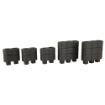 Picture of Magpul Industries DAKA  Block Expansion Kit  Black  Includes (6) 3 Sections  (6) 2 Sections MAG1355-BLK