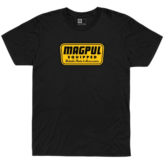 Picture of Magpul Industries Equipped  T-Shirt  XLarge  Black MAG1205-001-XL