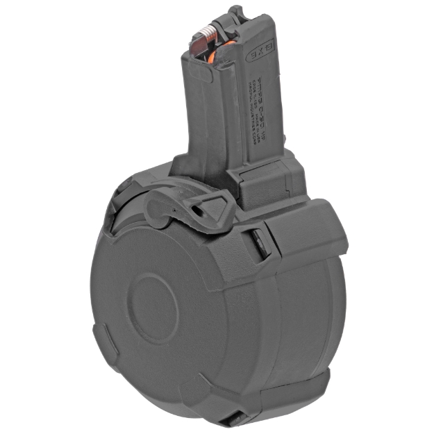 Picture of Magpul Industries PMAG  D-50  50Rd Drum  Black  9mm  Fits HK94/MP5 Pattern Firearms MAG1181-BLK