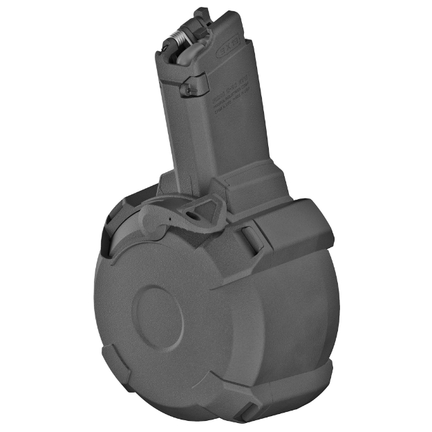 Picture of Magpul Industries PMAG  D-50  Drum  9MM  50 Rounds  Fits CZ Scorpion EVO 3  Black MAG1035-BLK