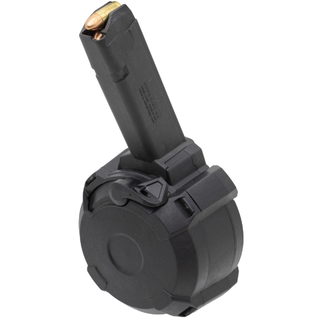 Picture of Magpul Industries PMAG D-50  9MM  50 Rounds  Drum  Fits Double Stack 9MM Glocks  Black MAG1033-BLK