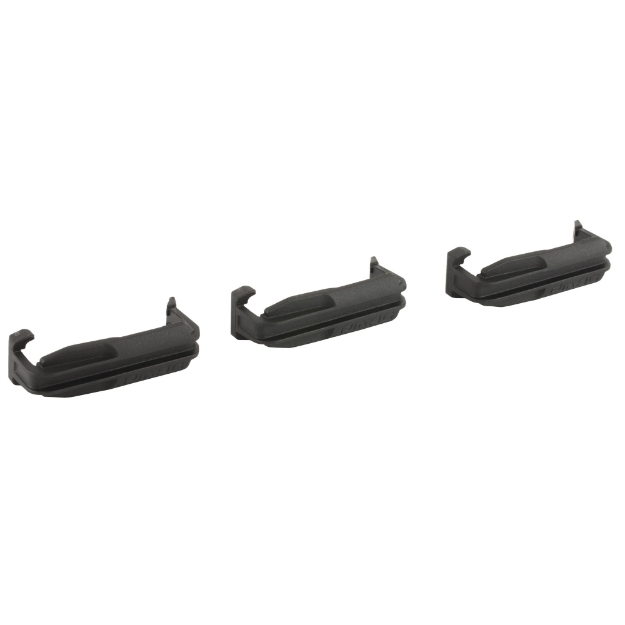 Picture of Magpul Industries PMAG Impact/Dust Cover  Fits 5.56x45 PMAG 30 AR/M4 GEN M2 MOE  PMAG 20  And EMAG  3 Pack  Polymer Construction  Black MAG216-BLK