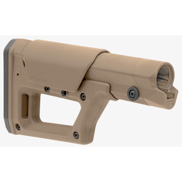 Picture of Magpul Industries PRS Lite Stock  Adjustable LOP (13.85-15.25" in .14" Increments)  Adjustable Comb Height (Adjusts From Flush to +.8" in .1" Increments)  Compatible With Carbine/SR25/A5 Receiver Extension Tubes  Flat Dark Earth MAG1159-FDE