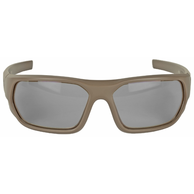 Picture of Magpul Industries Radius Eyewear  Polarized  Flat Dark Earth Frame  Gray Lens/Silver Mirror MAG1145-1-245-1110