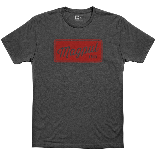 Picture of Magpul Industries Rover Block  T-Shirt  Large  Charcoal Heather MAG1116-011-L