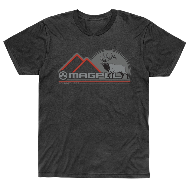 Picture of Magpul Industries Wapiti  T-Shirt  Large  Charcoal Heather MAG1234-011-L