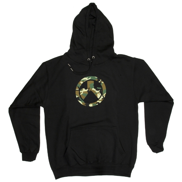 Picture of Magpul Industries Woodland Icon  Hoodie  2XL  Black MAG1258-001-2XL