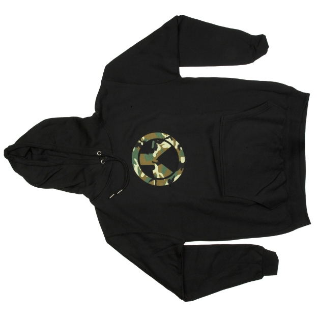 Picture of Magpul Industries Woodland Icon  Hoodie  Medium  Black MAG1258-001-M