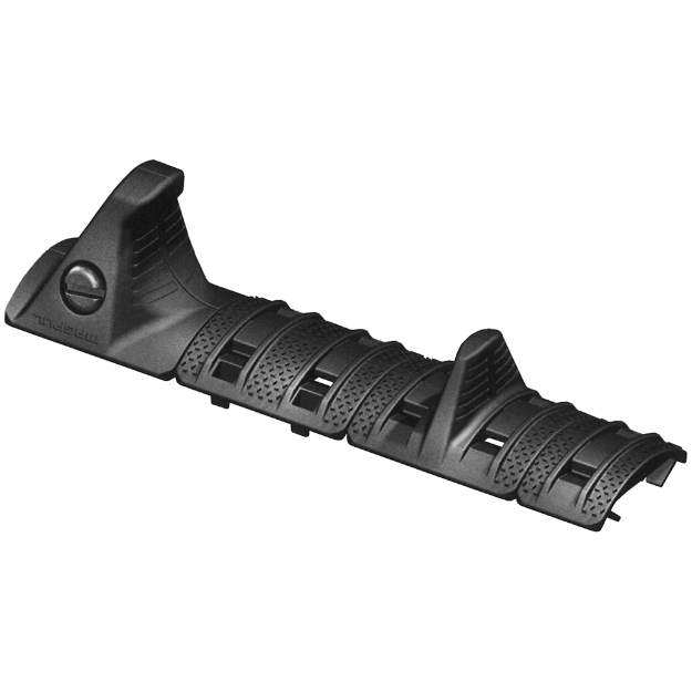Picture of Magpul Industries XTM Hand Stop Kit  Fits Picatinny Rail  Kit Includes One Hand Stop  One Index Panel  One Full XTM Enhanced Panel  And One XTM Enhanced Half Panel  Black MAG511-BLK