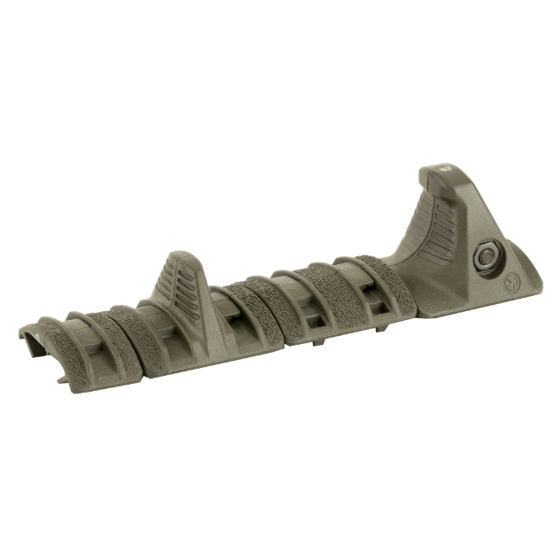 Picture of Magpul Industries XTM Hand Stop Kit  Fits Picatinny Rail  Kit Includes One Hand Stop  One Index Panel  One Full XTM Enhanced Panel  And One XTM Enhanced Half Panel  Olive Drab Green MAG511-ODG