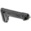 Picture of Magpul Industries Zhukov-S Stock  Fits Yugoslavian Pattern AK Rifles  Folding Stock  Can be used with Optional Cheek Risers  Adjustable Fits Length of Pull  Features an Angled Rubber Butt Pad Fits Ease of Shouldering  Black MAG552-BLK