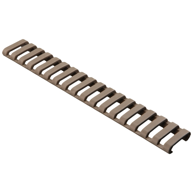 Picture of Magpul Industries Ladder Rail Panel  Fits Carbine Length Picatinny Rail  18 Slots  Polymer Construction  Flat Dark Earth MAG013-FDE