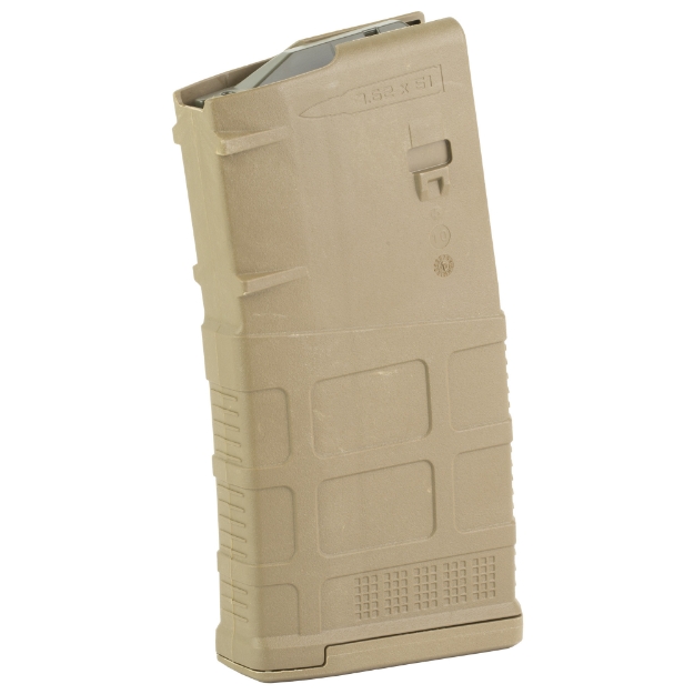 Picture of Magpul Industries Magazine  PMAG 20 LR/SR GEN M3  308 Winchester/762NATO  20 Rounds  Fits DPMS/SR25/LaRue OBR  Coyote Tan MAG291-MCT