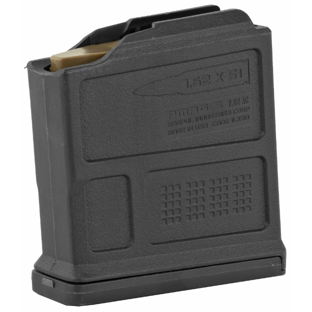 Picture of Magpul Industries Magazine  PMAG 5 7.62 AC  308 Win/762NATO  5 Round  Fits AICS Short Action  Black MAG549-BLK