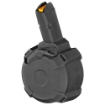 Picture of Magpul Industries Magazine  PMAG D-50 GL9-PCC  9MM  50 Round Drum  Fits Glock Pattern Pistol Caliber Carbines  Black  Does Not Fit Glock OEM Pistols MAG1137-BLK