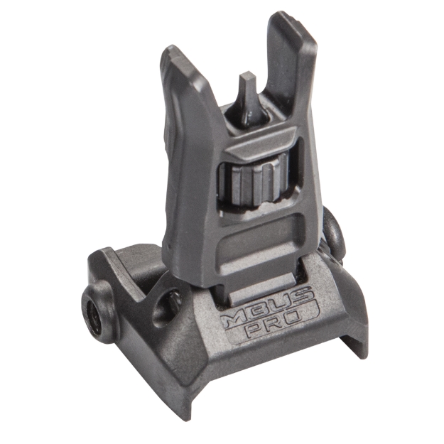 Picture of Magpul Industries MBUS PRO Front Sight  Fits Picatinny  Flip Up  Steel  Black MAG275-BLK