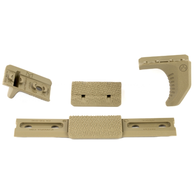 Picture of Magpul Industries M-LOK Hand Stop Kit  Includes one M-LOK Hand Stop  one M-LOK Index Panel  and one M-LOK Rail Cover Type 2  Flat Dark Earth MAG608-FDE