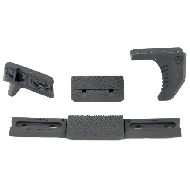 Picture of Magpul Industries M-LOK Hand Stop Kit  Includes one M-LOK Hand Stop  one M-LOK Index Panel  and one M-LOK Rail Cover Type 2  Gray MAG608-GRY