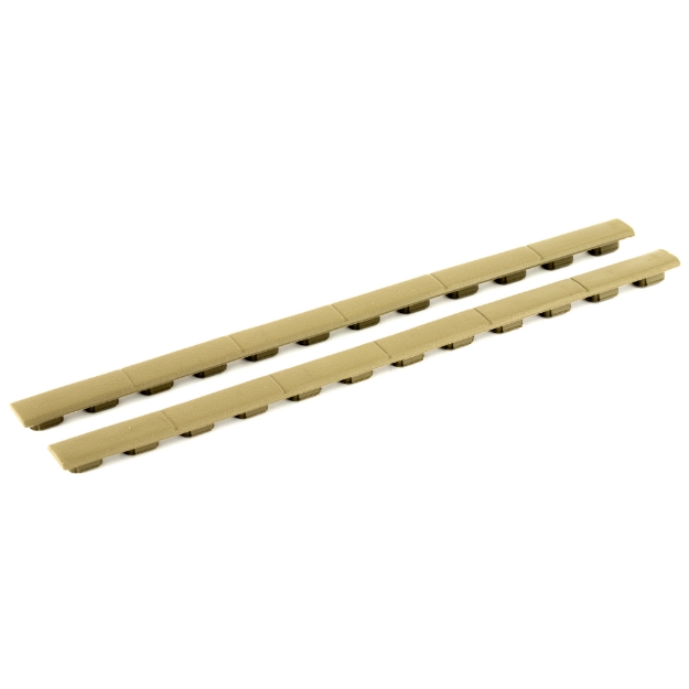 Picture of Magpul Industries M-LOK Rail Cover Type 1  Fits M-LOK Compatible Systems  9.5" Length Covers 6 M-LOK Slots  Can Be Cut  FDE MAG602-FDE