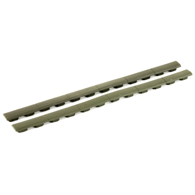 Picture of Magpul Industries M-LOK Rail Cover Type 1  Fits M-LOK Compatible Systems  9.5" Length Covers 6 M-LOK Slots  Can Be Cut  OD Green MAG602-ODG