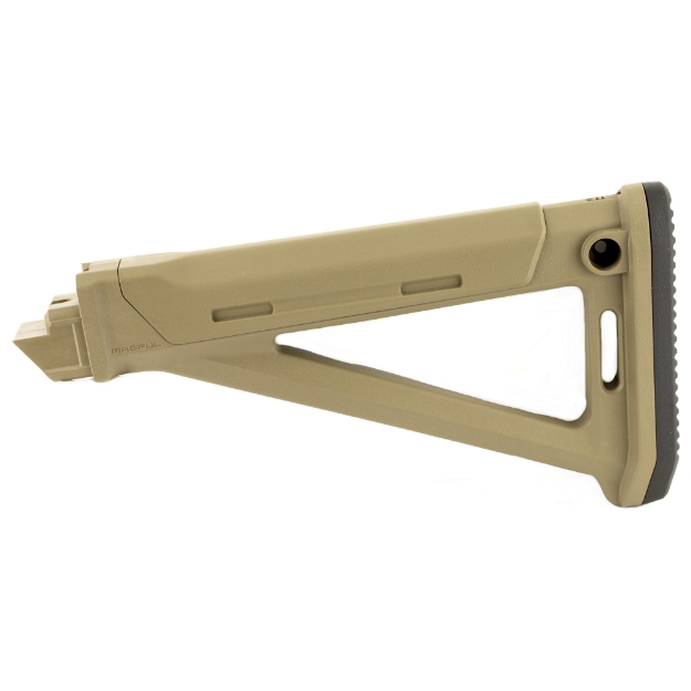Picture of Magpul Industries MOE AK Stock  Fits AK Variants Except Yugo Pattern or Norinco Type 56S/MAK90 Rifles  Internal storage Compartment  Rubber Butt-Pad  Rear Sling Mounts  Flat Dark Earth MAG616-FDE