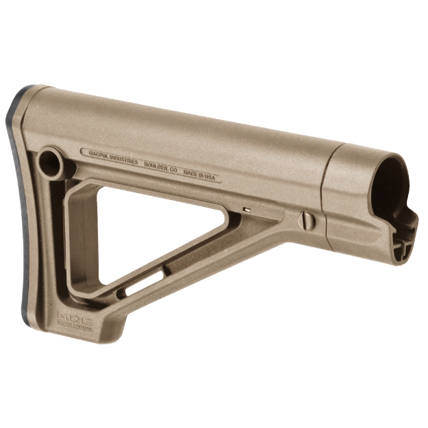 Picture of Magpul Industries MOE Fixed Carbine Stock  Fits AR Rifles  Mil-Spec  FDE MAG480-FDE