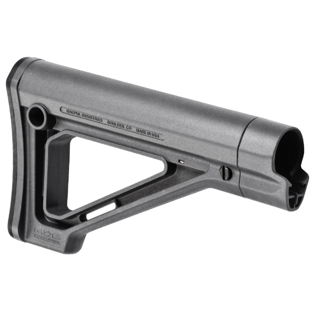 Picture of Magpul Industries MOE Fixed Carbine Stock  Fits AR Rifles  Mil-Spec  Gray MAG480-GRY