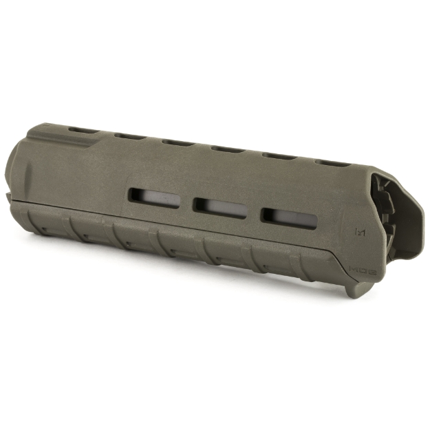 Picture of Magpul Industries MOE M-LOK Handguard  Fits AR-15  Mid Length  Polymer Construction  Features M-LOK Slots  Olive Drab Green MAG426-ODG