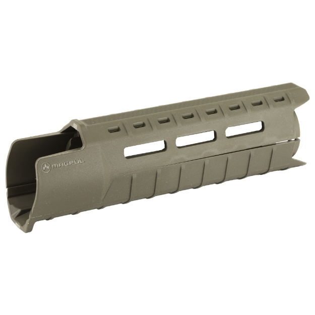 Picture of Magpul Industries MOE Slim Line Handguard  Fits AR-15  Carbine Length  Polymer Construction  Features M-LOK Slots  Olive Drab Green MAG538-ODG