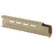 Picture of Magpul Industries MOE Slim Line Handguard  Fits AR-15  Mid Length  Polymer Construction  Features M-LOK Slots  Flat Dark Earth MAG551-FDE