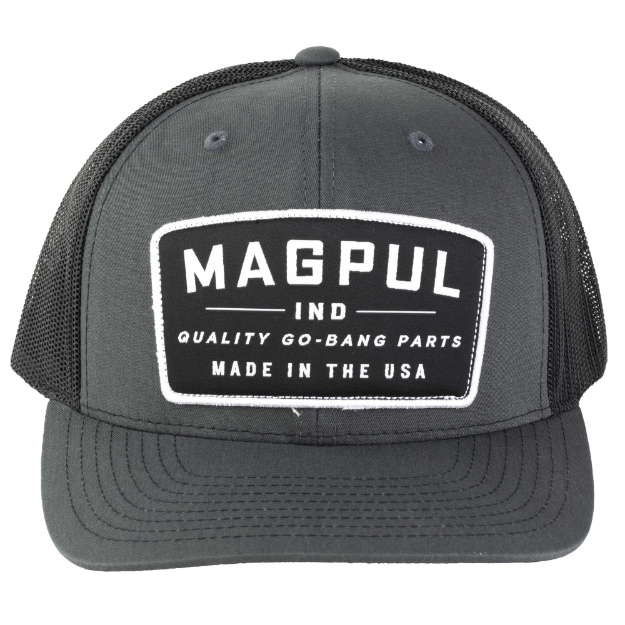 Picture of Magpul Industries Go Bang Trucker Hat  Charcoal/Black  One Size Fits Most MAG1102-014