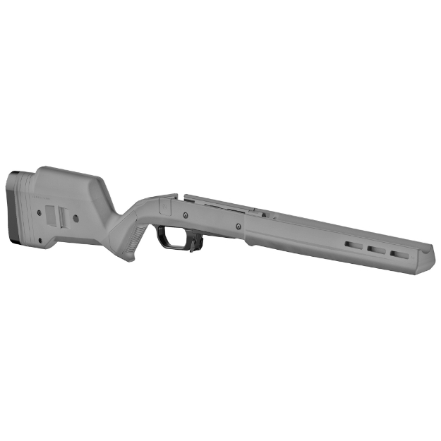 Picture of Magpul Industries Hunter 110 Stock  Gray  Right Hand  Fits Savage 110 Short Action (Does Not Fit Axis Rifles)  Includes Bolt Action Magazine Well and 5Rd 7.62 PMAG MAG1069-GRY-RT