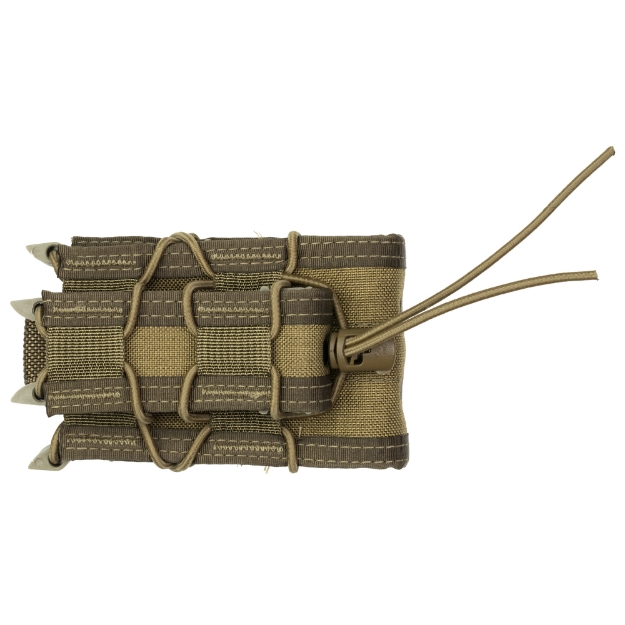 Picture of High Speed Gear Double Decker TACO  Dual Magazine Pouch  Molle  Fits (1) Rifle Magazine and (1) Pistol Magazine  Hybrid Kydex and Nylon  Coyote Brown 11DD00CB