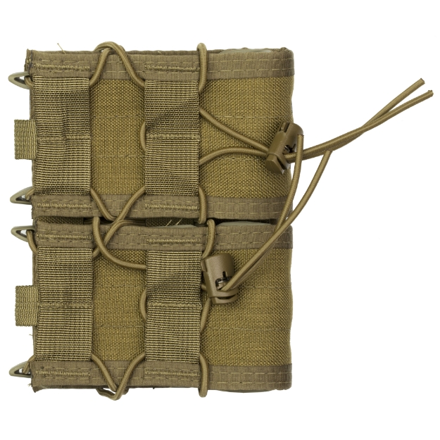 Picture of High Speed Gear Double Rifle TACO  Dual Magazine Pouch  Molle  Fits Most Rifle Magazines  Hybrid Kydex and Nylon  Coyote Brown 11TA02CB