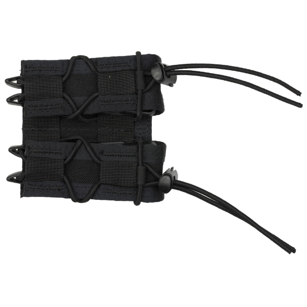 Picture of High Speed Gear Pistol TACO  Double Magazine Pouch  Molle  Fits Most Pistol Magazines  Hybrid Kydex and Nylon  Black 11PT02BK