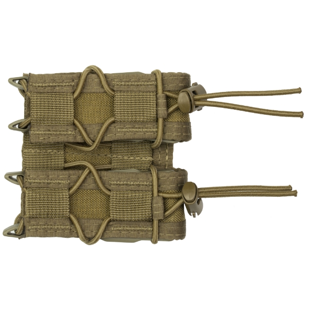 Picture of High Speed Gear Pistol TACO  Double Magazine Pouch  Molle  Fits Most Pistol Magazines  Hybrid Kydex and Nylon  Coyote Brown 11PT02CB