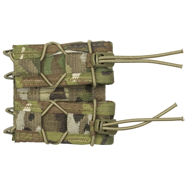 Picture of High Speed Gear Pistol TACO  Double Magazine Pouch  MOLLE  Fits Most Pistol Magazines  Hybrid Kydex and Nylon  Multicam 11PT02MC