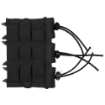 Picture of High Speed Gear Pistol TACO  Triple Magazine Pouch  MOLLE  Fits Most Pistol Magazines  Hybrid Kydex and Nylon  Black 11PT03BK