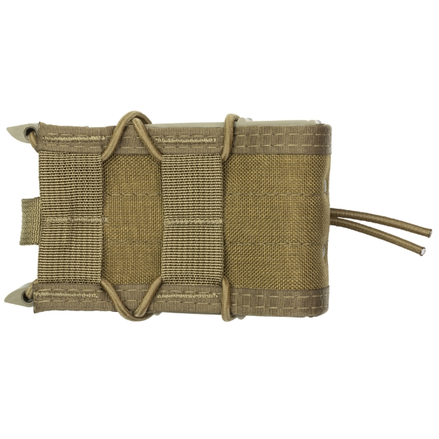 Picture of High Speed Gear Rifle TACO  Single Magazine Pouch  MOLLE  Fits Most Rifle Magazines  Hybrid Kydex and Nylon  Coyote Brown 11TA00CB