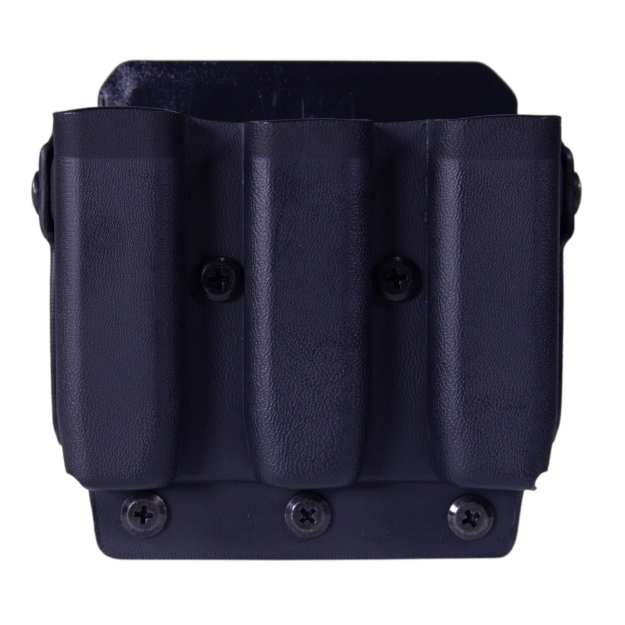 Picture of High Speed Gear Uniform Line  Triple Mag Pouch  Size 2  Black  Fits MOLLE or Belt  Kydex  Universal Clip Mount 42P203BK
